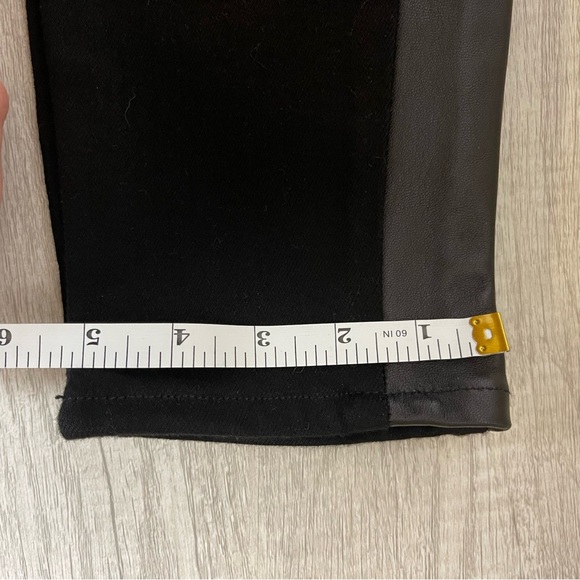 Hudson  Vintage Leeloo Super Skinny Crop Black with Lambskin Leather Trim, 26 - Picture 16 of 16